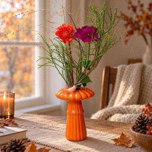 Dekorative Vase mit Vögelchen