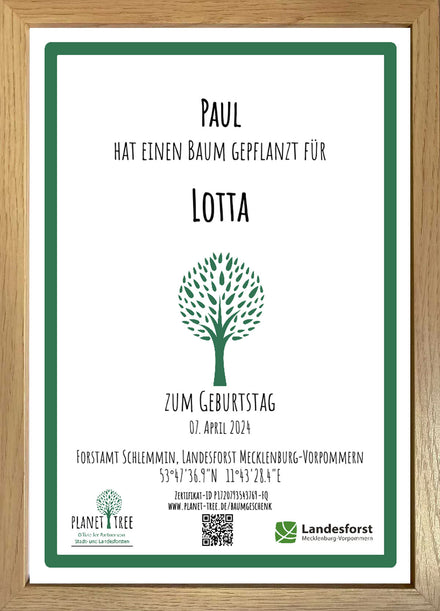 Gerahmt – Naturfarben