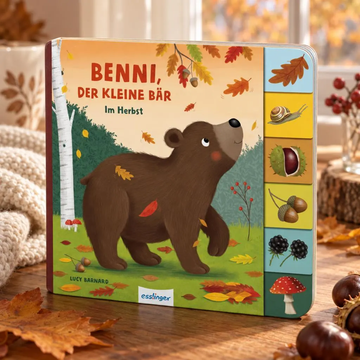 Benni, der kleine Bär: Im Herbst | Pappebuch mit Griff-Register