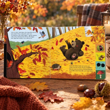 Benni, der kleine Bär: Im Herbst | Pappebuch mit Griff-Register