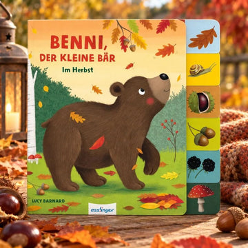 Benni, der kleine Bär: Im Herbst | Pappebuch mit Griff-Register