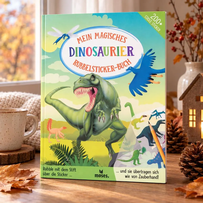 Mein magisches Dinosaurier Rubbelsticker-Buch