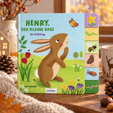 Henry, der kleine Hase - im Frühling | Pappebuch mit Griff-Register