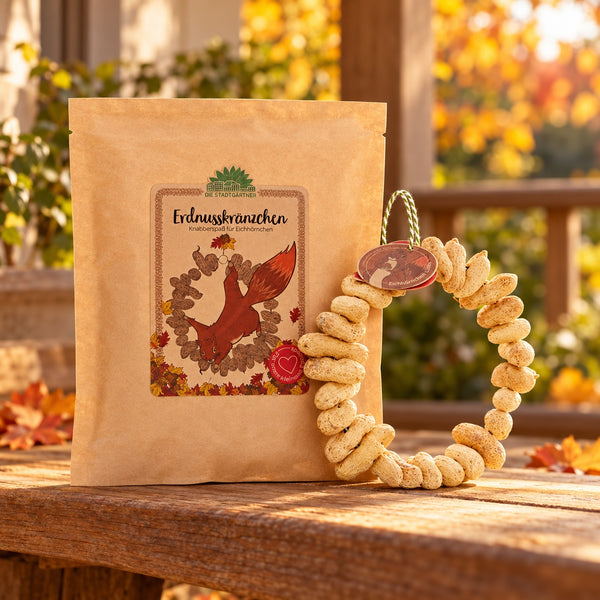 Erdnusskränzchen für Eichhörnchen