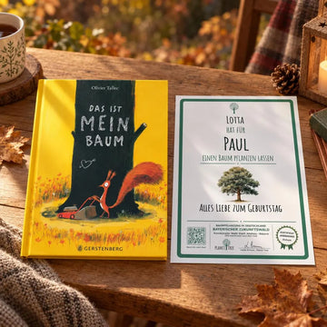 Das ist mein Baum – Geschenkansicht mit aktuellem Baumzertifikat; Beispielgestaltung
