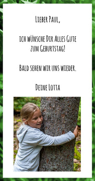 Persönliche Grußbotschaft