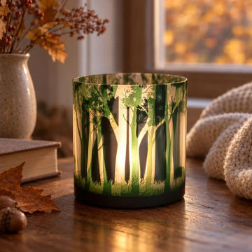Windlicht mit tollem Waldmotiv