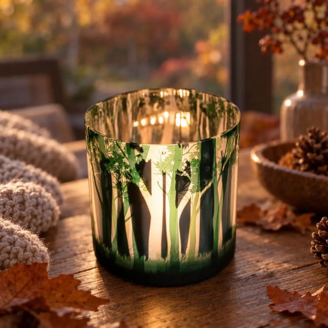 Windlicht mit tollem Waldmotiv