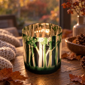 Windlicht mit tollem Waldmotiv