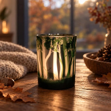Windlicht mit tollem Waldmotiv