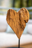 Herz aus Holz - Unikat - Geschenk plus Baumspende in deutschem Landesforst
