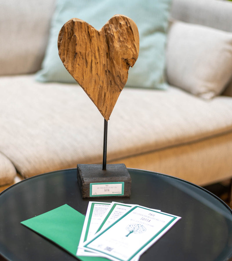 Herz aus Holz - Unikat