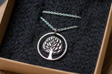 Planet Tree Halskette - recyceltes Silber - Geschenk inklusive Baumspende in deutschem Forst